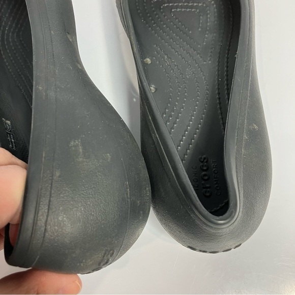 Crocs‎ Women’s At Work Ballet Flats black size 10 - Picture 5 of 8